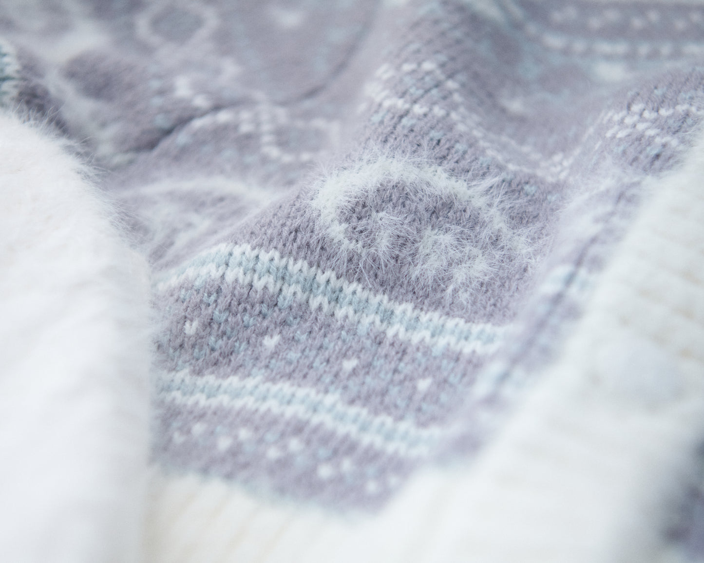 Fair lsle pattern cardigan/2color