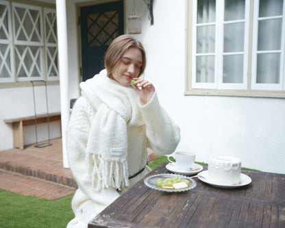 Fur yarn muffler/4color