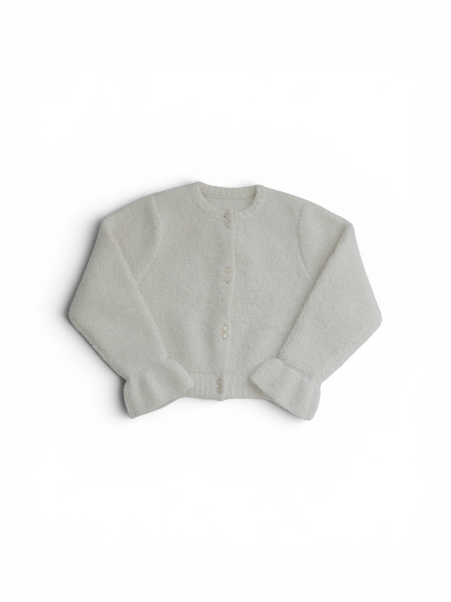 Loop Yarn Frill Cardigan/2color