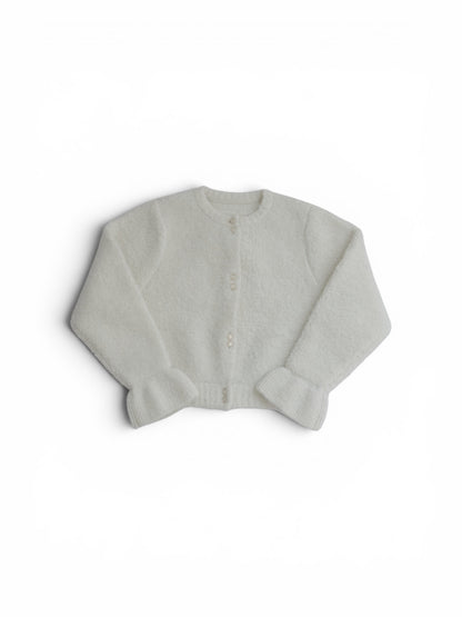Loop Yarn Frill Cardigan/2color