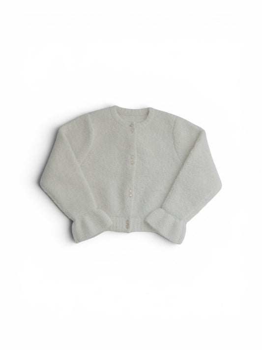Loop Yarn Frill Cardigan/2color