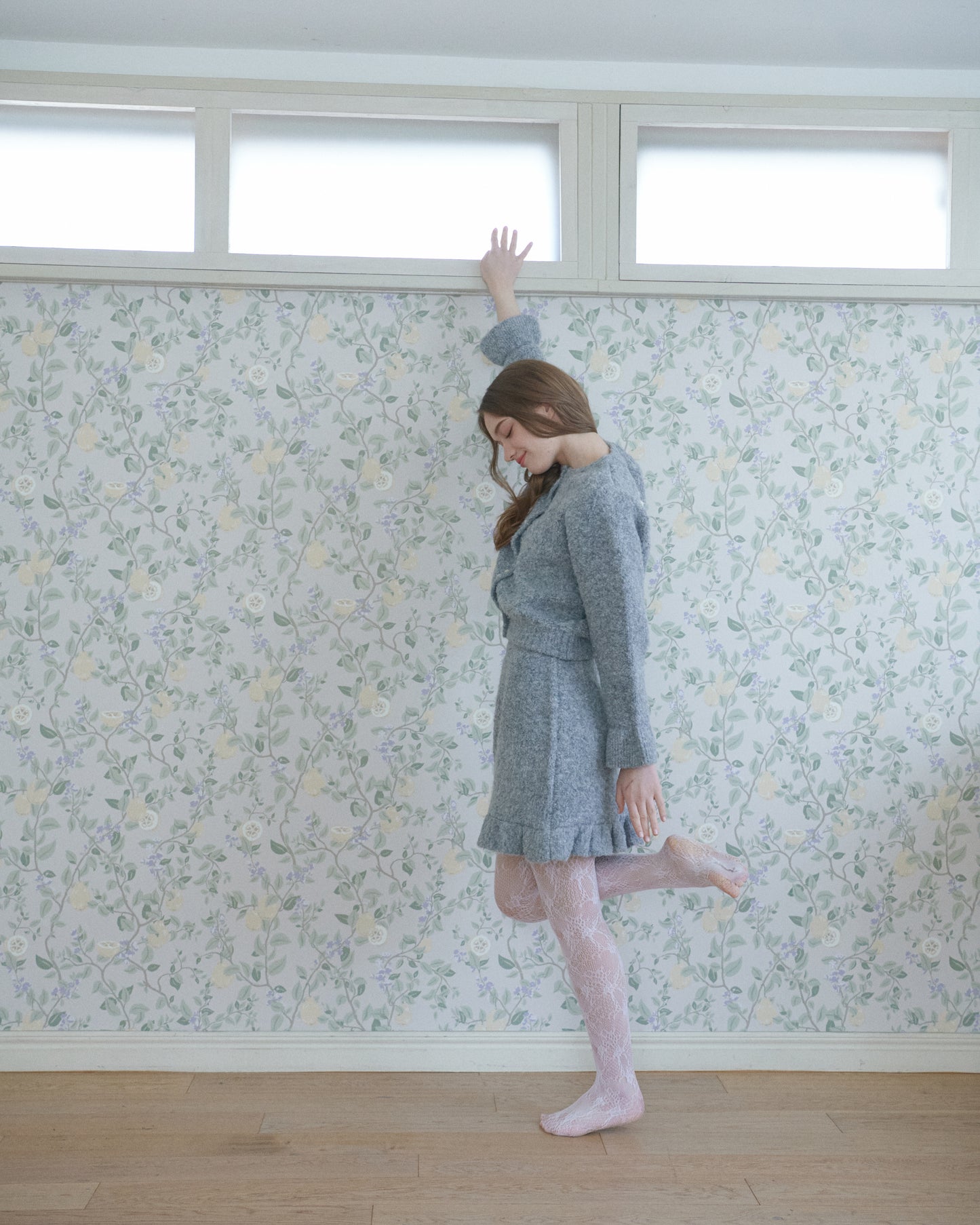 Loop Yarn Frill Cardigan/2color