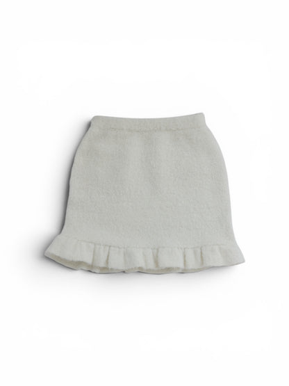 Loop Yarn Frill Skirt/2color
