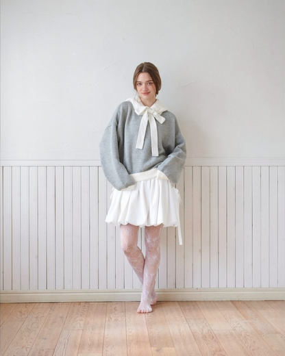 Ribbon Hoodie/2color