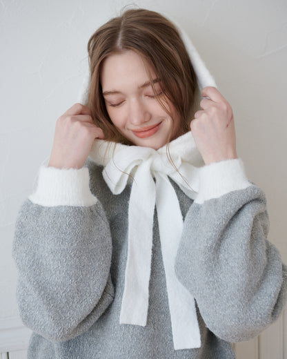 Ribbon Hoodie/2color