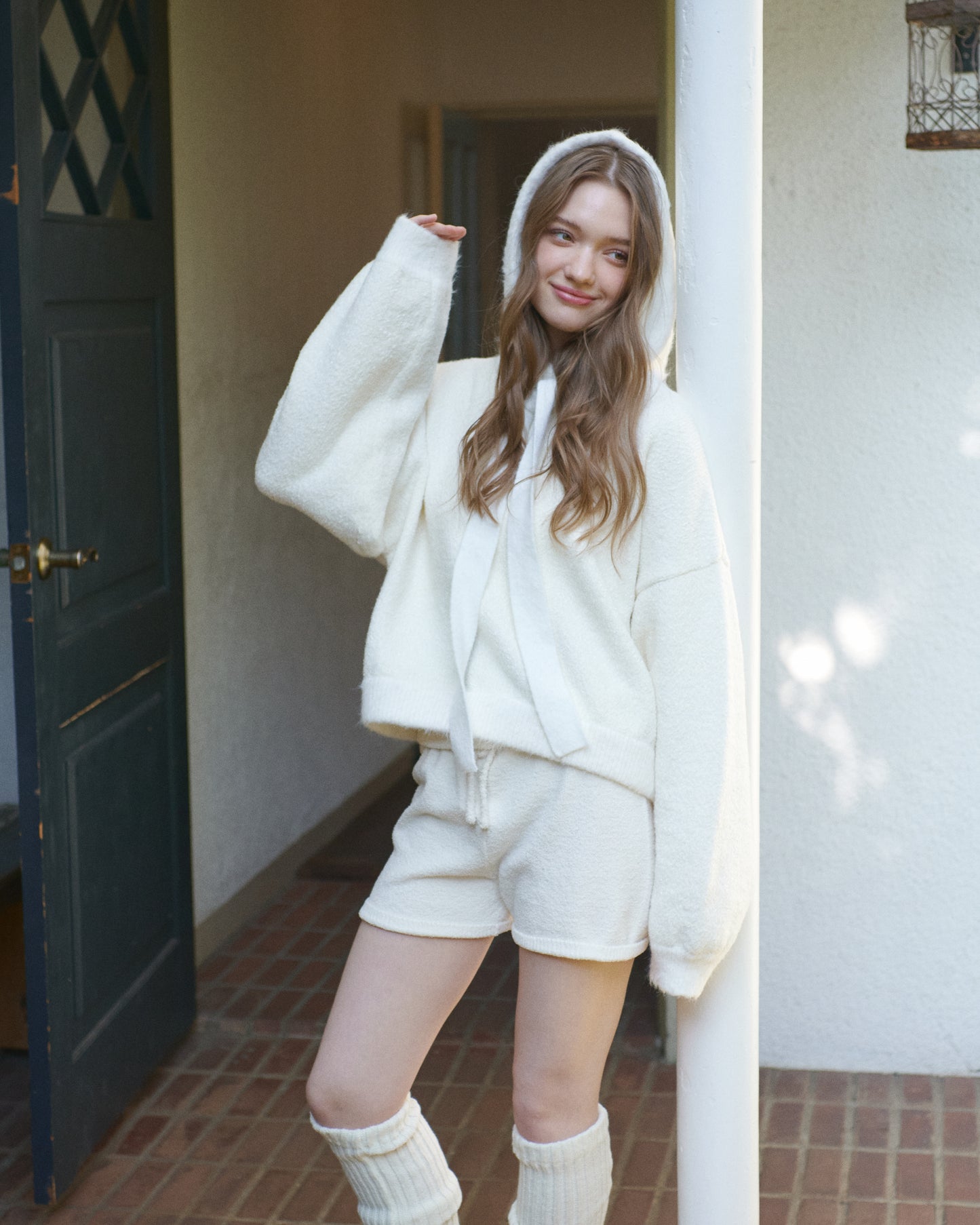 Ribbon Hoodie/2color
