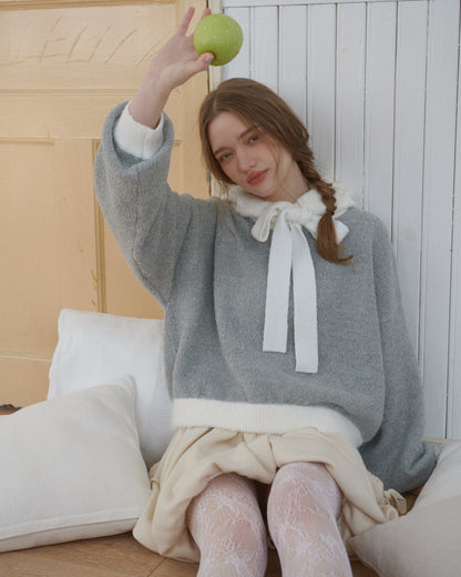 Ribbon Hoodie/2color