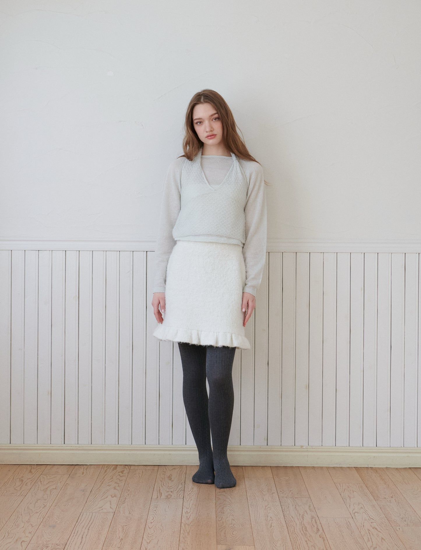 Layered pullover/2color