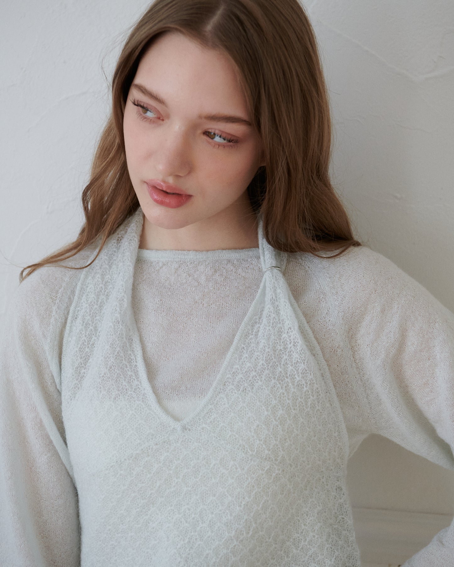 Layered pullover/2color