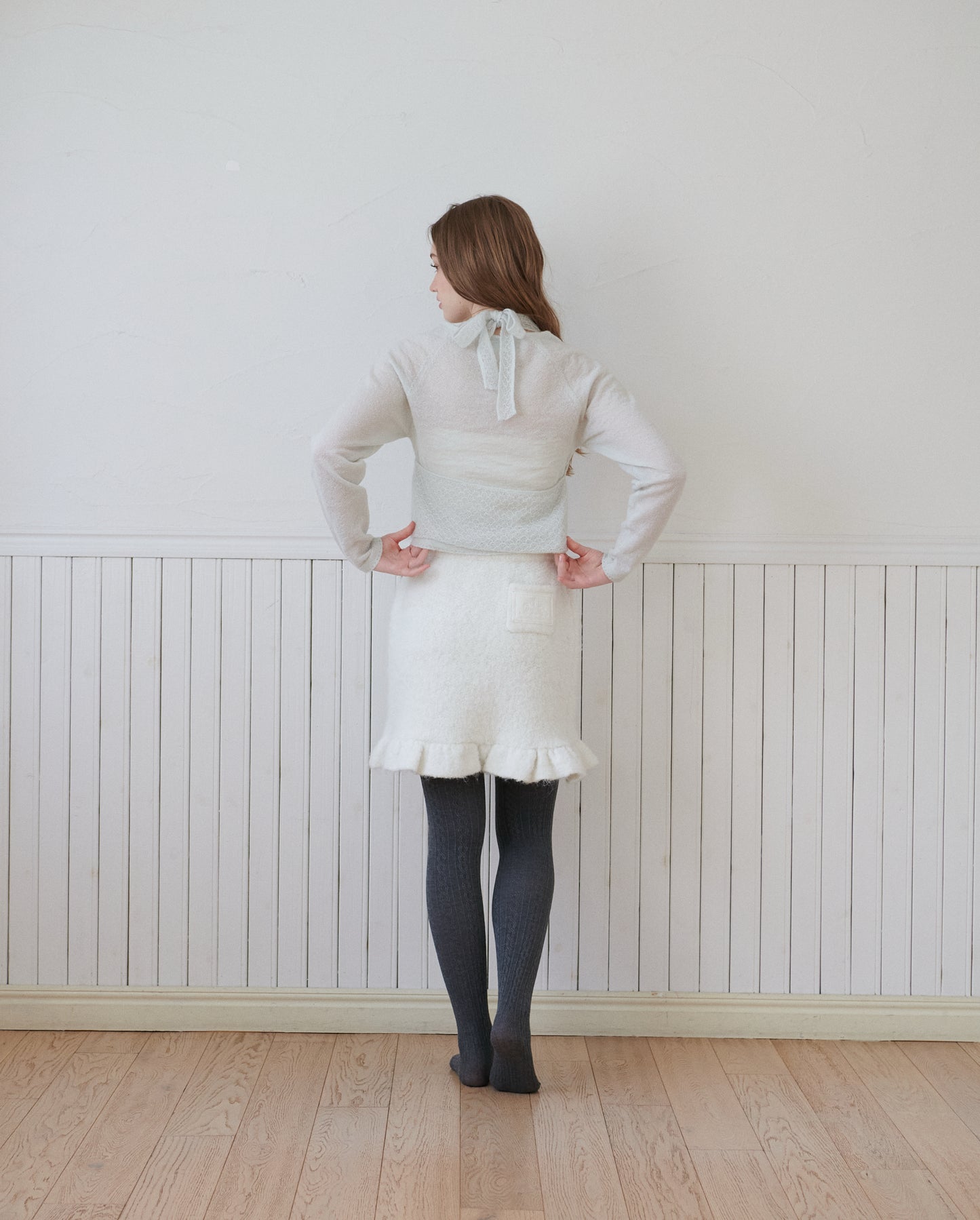 Layered pullover/2color