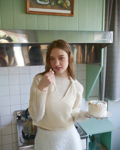 Layered pullover/2color